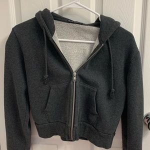 brandy melville charcoal crystal hoodie